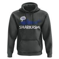 Funny Shark Sarcasm Hoodie Shark Sharkasm Marine Biology Vintage - Wonder Print Shop