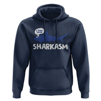 Funny Shark Sarcasm Hoodie Shark Sharkasm Marine Biology Vintage - Wonder Print Shop