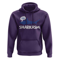 Funny Shark Sarcasm Hoodie Shark Sharkasm Marine Biology Vintage - Wonder Print Shop