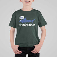 Funny Shark Sarcasm T Shirt For Kid Shark Sharkasm Marine Biology Vintage - Wonder Print Shop