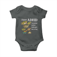 I Have ADHD Attention Deficit Hold up is Dat a Frog Baby Onesie Funny Neurodiversity Humor Frogs Lover Meme