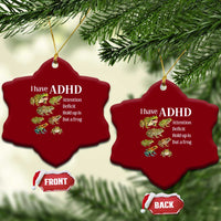 I Have ADHD Attention Deficit Hold up is Dat a Frog Ceramic Ornament Funny Neurodiversity Humor Frogs Lover Meme