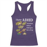 I Have ADHD Attention Deficit Hold up is Dat a Frog Racerback Tank Top Funny Neurodiversity Humor Frogs Lover Meme