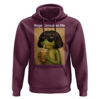 Funny Frog Bob Haircut Rage Consumes Me Hoodie Renaissance Painting Meme