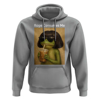 Funny Frog Bob Haircut Rage Consumes Me Hoodie Renaissance Painting Meme