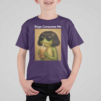 Funny Frog Bob Haircut Rage Consumes Me T Shirt For Kid Renaissance Painting Meme