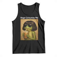 Funny Frog Bob Haircut Rage Consumes Me Tank Top Renaissance Painting Meme