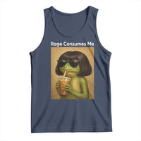 Funny Frog Bob Haircut Rage Consumes Me Tank Top Renaissance Painting Meme