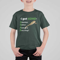 I Got ADHD Attention Deficit Hold Up Is Dat A Frog T Shirt For Kid Neurodiversity Humor Weirdcore