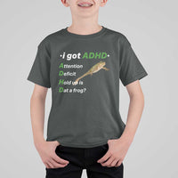 I Got ADHD Attention Deficit Hold Up Is Dat A Frog T Shirt For Kid Neurodiversity Humor Weirdcore
