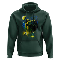 Cosmic Frog Howling At Moon Parody Graphic Hoodie Vintage 90s Retro Fantasy Meme