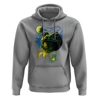 Cosmic Frog Howling At Moon Parody Graphic Hoodie Vintage 90s Retro Fantasy Meme