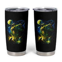 Cosmic Frog Howling At Moon Parody Graphic Tumbler Cup Vintage 90s Retro Fantasy Meme