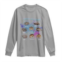 Types Of Frogs Funny Rain Frog Meme Chart Long Sleeve Shirt Angry Grumpy Eepy Chonk Potato Round Judgy Ferocious