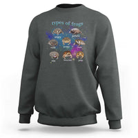 Types Of Frogs Funny Rain Frog Meme Chart Sweatshirt Angry Grumpy Eepy Chonk Potato Round Judgy Ferocious