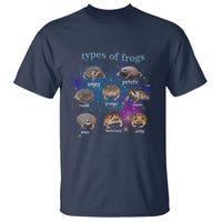 Types Of Frogs Funny Rain Frog Meme Chart T Shirt Angry Grumpy Eepy Chonk Potato Round Judgy Ferocious