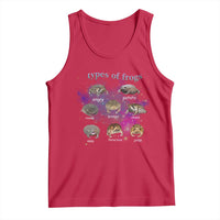Types Of Frogs Funny Rain Frog Meme Chart Tank Top Angry Grumpy Eepy Chonk Potato Round Judgy Ferocious