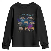 Types Of Frogs Funny Rain Frog Meme Chart Youth Sweatshirt Angry Grumpy Eepy Chonk Potato Round Judgy Ferocious