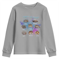 Types Of Frogs Funny Rain Frog Meme Chart Youth Sweatshirt Angry Grumpy Eepy Chonk Potato Round Judgy Ferocious