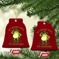 Funny Cowboy Frog Western Meme Ceramic Ornament If I Shenan Once I Will Shenanigan