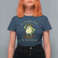 Funny Cowboy Frog Western Meme T Shirt For Women If I Shenan Once I Will Shenanigan