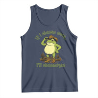 Funny Cowboy Frog Western Meme Tank Top If I Shenan Once I Will Shenanigan