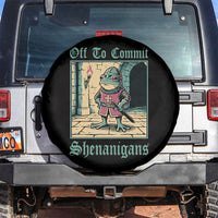 Funny Medieval Frog Knight Fantasy RPG Meme Spare Tire Cover Off To Commit Shenanigans