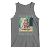 Funny Medieval Frog Knight Fantasy RPG Meme Tank Top Off To Commit Shenanigans