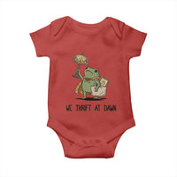 Funny Thrifting Frog Vintage Antique Hunter Baby Onesie We Thrift At Dawn Humor
