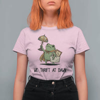 Funny Thrifting Frog Vintage Antique Hunter T Shirt For Women We Thrift At Dawn Humor