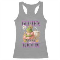 Funny Gluten Free Frog Princess Toilet Meme Racerback Tank Top Gluten Got Me Tootin