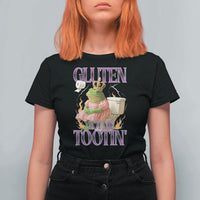 Funny Gluten Free Frog Princess Toilet Meme T Shirt For Women Gluten Got Me Tootin
