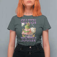 Funny Gluten Free Frog Princess Toilet Meme T Shirt For Women Gluten Got Me Tootin