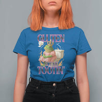Funny Gluten Free Frog Princess Toilet Meme T Shirt For Women Gluten Got Me Tootin