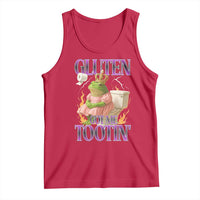 Funny Gluten Free Frog Princess Toilet Meme Tank Top Gluten Got Me Tootin