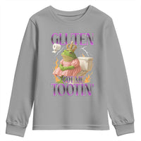 Funny Gluten Free Frog Princess Toilet Meme Youth Sweatshirt Gluten Got Me Tootin