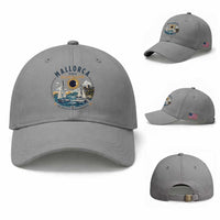 Mallorca Spain 2026 Total Solar Eclipse Baseball Cap Sailing Cruise Totality Sail Explore Experience Travel Souvenir