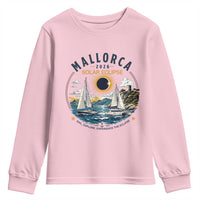 Mallorca Spain 2026 Total Solar Eclipse Youth Sweatshirt Sailing Cruise Totality Sail Explore Experience Travel Souvenir