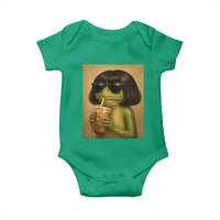 Funny Frog Bob Haircut Renaissance Painting Meme Baby Onesie