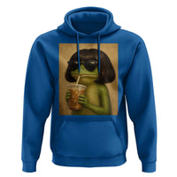 Funny Frog Bob Haircut Renaissance Painting Meme Hoodie