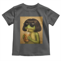 Funny Frog Bob Haircut Renaissance Painting Meme Toddler T Shirt