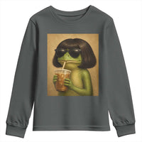 Funny Frog Bob Haircut Renaissance Painting Meme Youth Sweatshirt