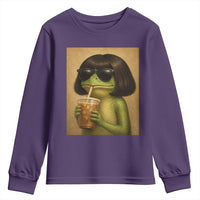 Funny Frog Bob Haircut Renaissance Painting Meme Youth Sweatshirt