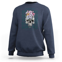 Retro Western Skull Sweatshirt Somebody Save Me From Myself Country Music - Wonder Print Shop