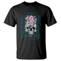 Retro Western Skull T Shirt Somebody Save Me From Myself Country Music - Wonder Print Shop