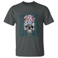 Retro Western Skull T Shirt Somebody Save Me From Myself Country Music - Wonder Print Shop