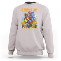 Autism Pumpkin Sweatshirt Coolest Pumpkin In The Patch Halloween Costume Autism Awareness - Wonder Print Shop