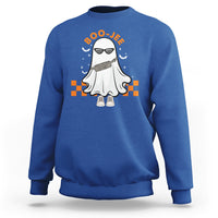Halloween Boo Sheet Sweatshirt Cute Spooky Ghost Halloween Costume Boujee Boo-Jee - Wonder Print Shop