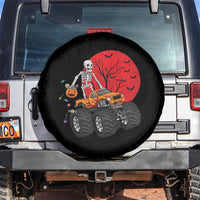 Halloween Skeleton Spare Tire Cover Skeleton Riding Monster Truck Candy Funny Scary Pumpkin