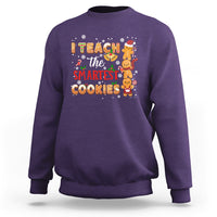 Teacher Christmas Sweatshirt I Teach The Smartest Cookies Gingerbread Man Students - Wonder Print Shop
